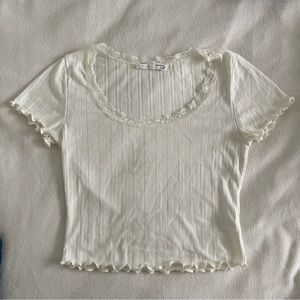 Lace white t shirt